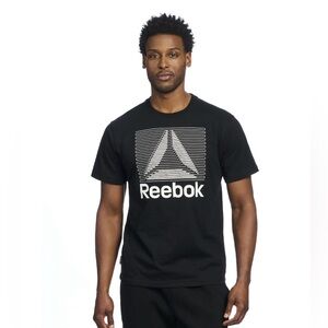 Reebok Men's Black Graphic Tee